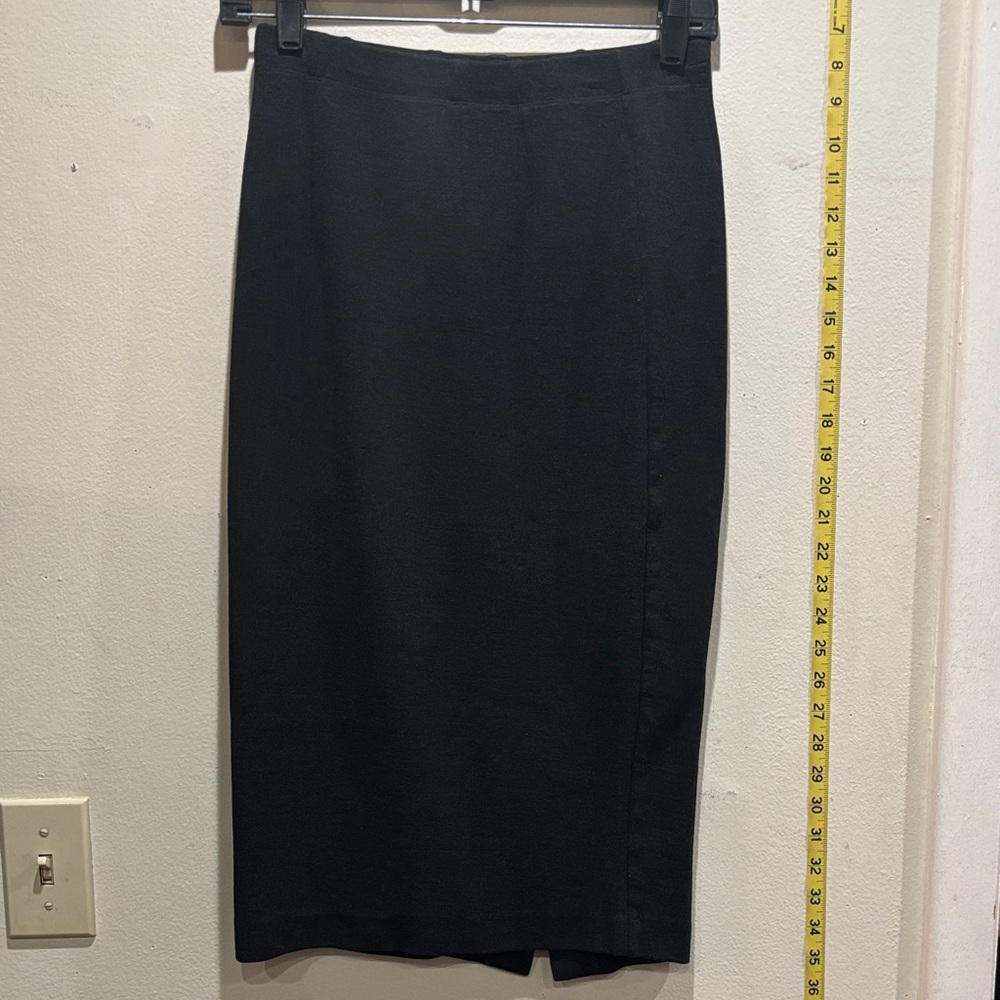 Eileen Fisher Classic Black Pencil Skirt